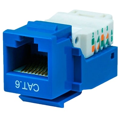 Jack                                                                                                                                                                                                                                                                  Categoría 6 Keystone - Color Azul (101065), Brobotix