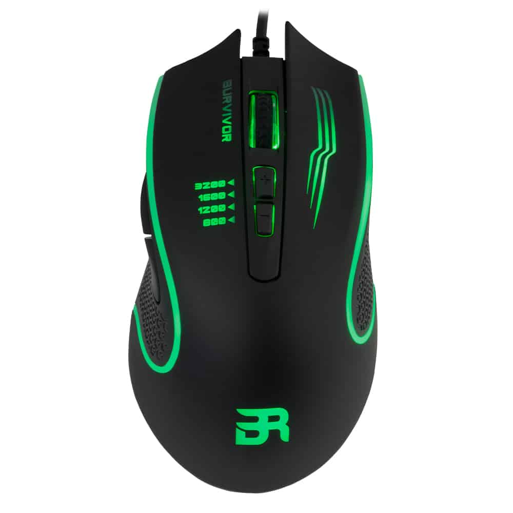 Mouse                                                                                                                                                                         Gamer Balam Rush Alámbrico Usb 3200 Dpi 4 Lvls 6 Botones+ Scroll Windows-linux-mac-xbox One-ps4 Survivor Gm320 -