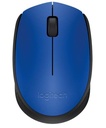 Mouse                                                                                                                                                               Logitech M170 - Negro Con Detalles En Azul, 3 Botones, Rf Inalámbrico