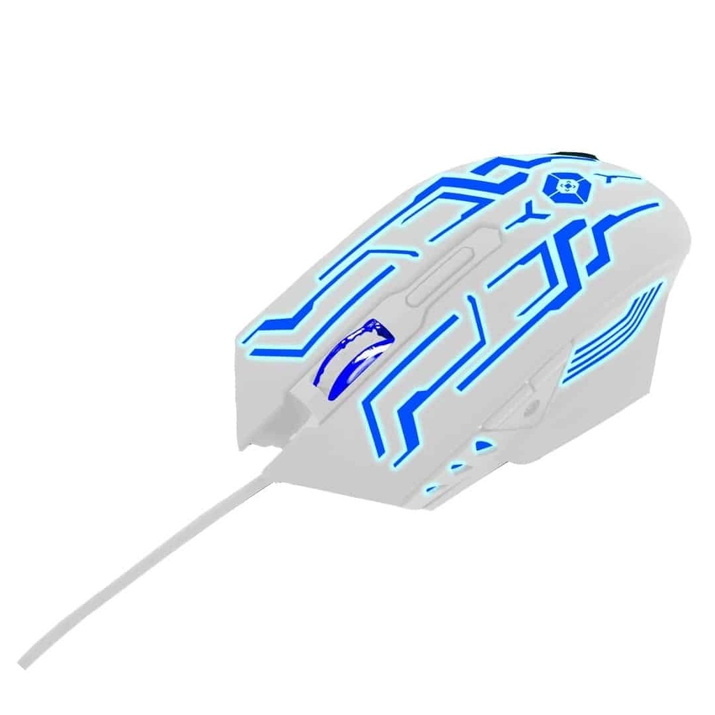 Mouse                                                                                                                                                              Alámbrico  Vortred 6d Legacy - Alámbrico, Juego, 800/1600/2400/3600 Dpi, Color Blanco