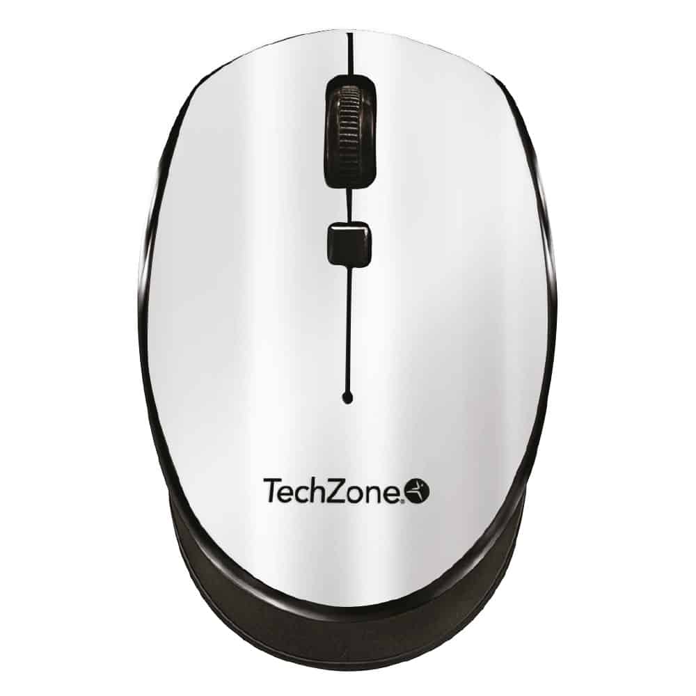 Mouse                                                                                                                                                          Basico Inalambrico Techzone - Hasta 1600 Dpi´s, 3 Botones, Textura En Rubber Color Plata, 1 Año De Garantía.