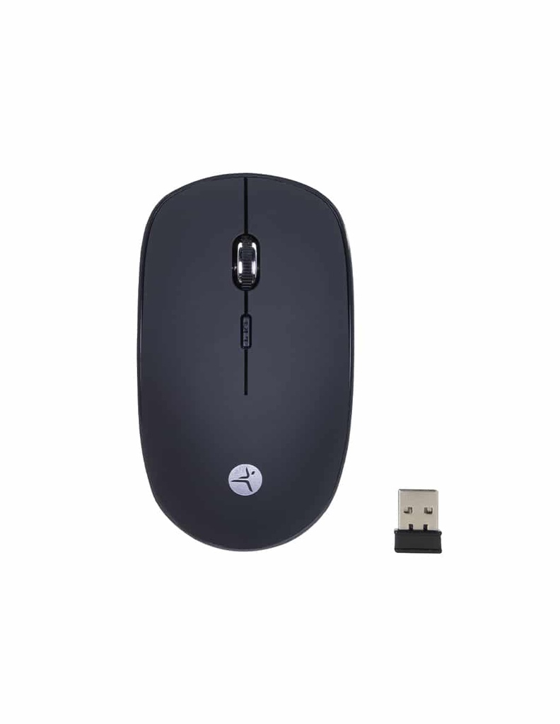 Mouse                                                                                                                                                          Inalambrico Techzone De 1200 Dpis - Alcance Hasta 15 Metros, 4 Botones, Texturizado Rubber, Color Negro, 1 Año De Garantía.