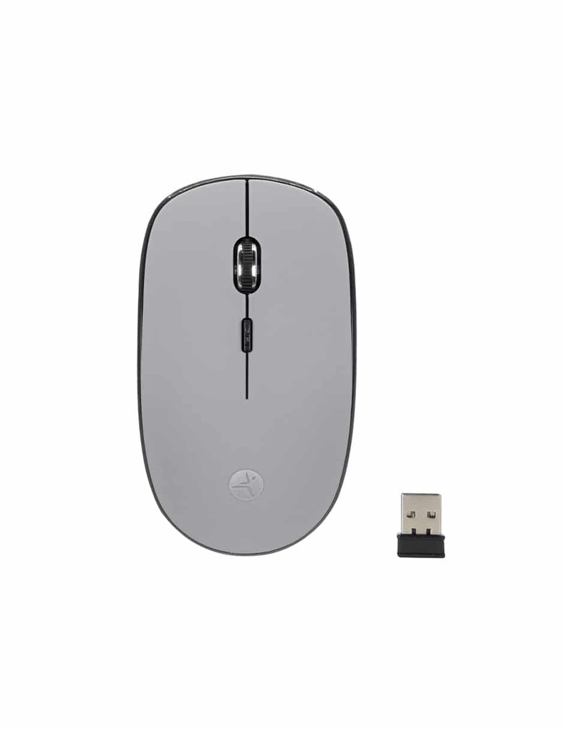 Mouse                                                                                                                                                          Inalambrico Techzone De 1200 Dpis - Alcance Hasta 15 Metros, 4 Botones, Texturizado Rubber, Color Gris, 1 Año De Garantía.