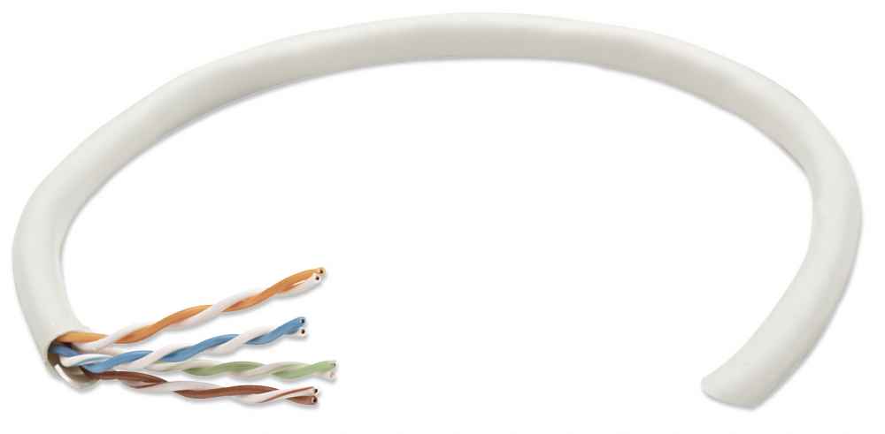 362320                                                                                                                                                   Bobina Cable Utp De Red Cat5e Cca Rollo 305m Solida Gris - Con Refuerzo Para Evitar La Deformación