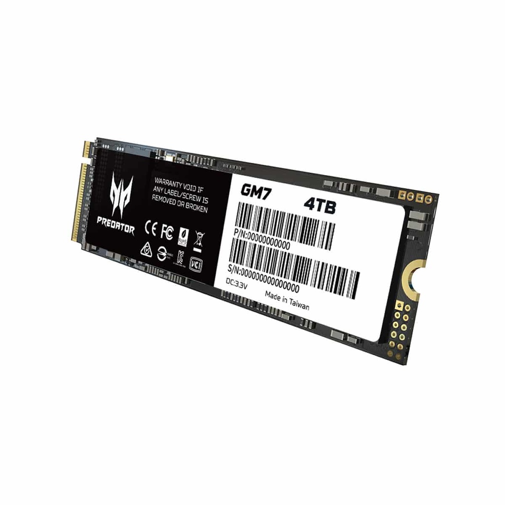 Unidad                   Ssd Predator Gm7 4tb M.2 Nvme Gen4x4 7200mb/s (bl.9bwwr.120) Pue