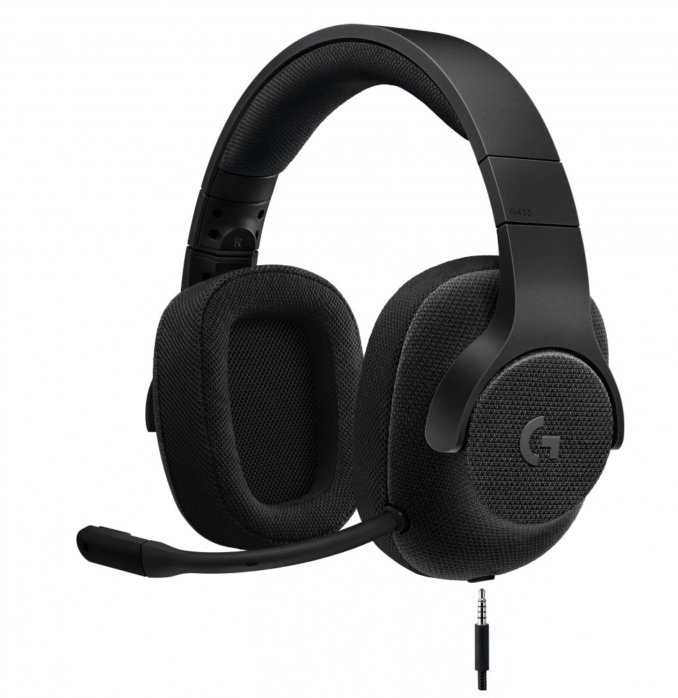 Diadema                                                                                                                                                                                                                                                                                                         Logitech G433 - Negro, 2 M, Pc/juegos, 107 Db