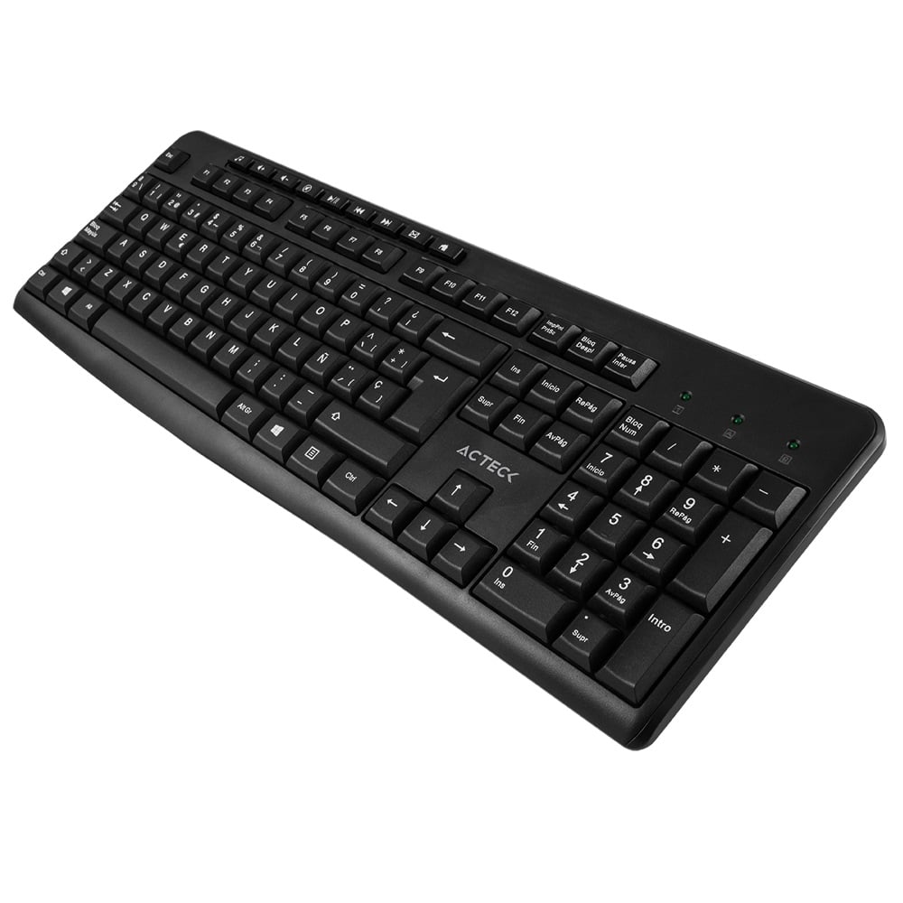 Kit                                                                                                                                                                  De Teclado Y Mouse Acteck Kt-28 - Conectividad Inalámbrica 2.4ghz, 105 Teclas + 9 Multimedia, Compatibilidad Windows Xp, Vista, 7/ 8 / 10