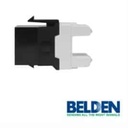 Conector                                                                                                                                                                                                                                                                                                                                                                                                                                                                         Modular Jack Rj45 Cat6 Belden Ax101321 Estilo Keyconnect Negro -