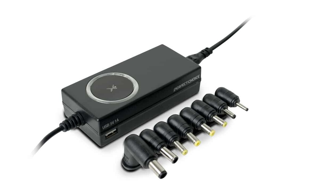 Adaptador                                                                                                                                                                                                                                                                                                             De Corriente Perfect Choice - Negro
