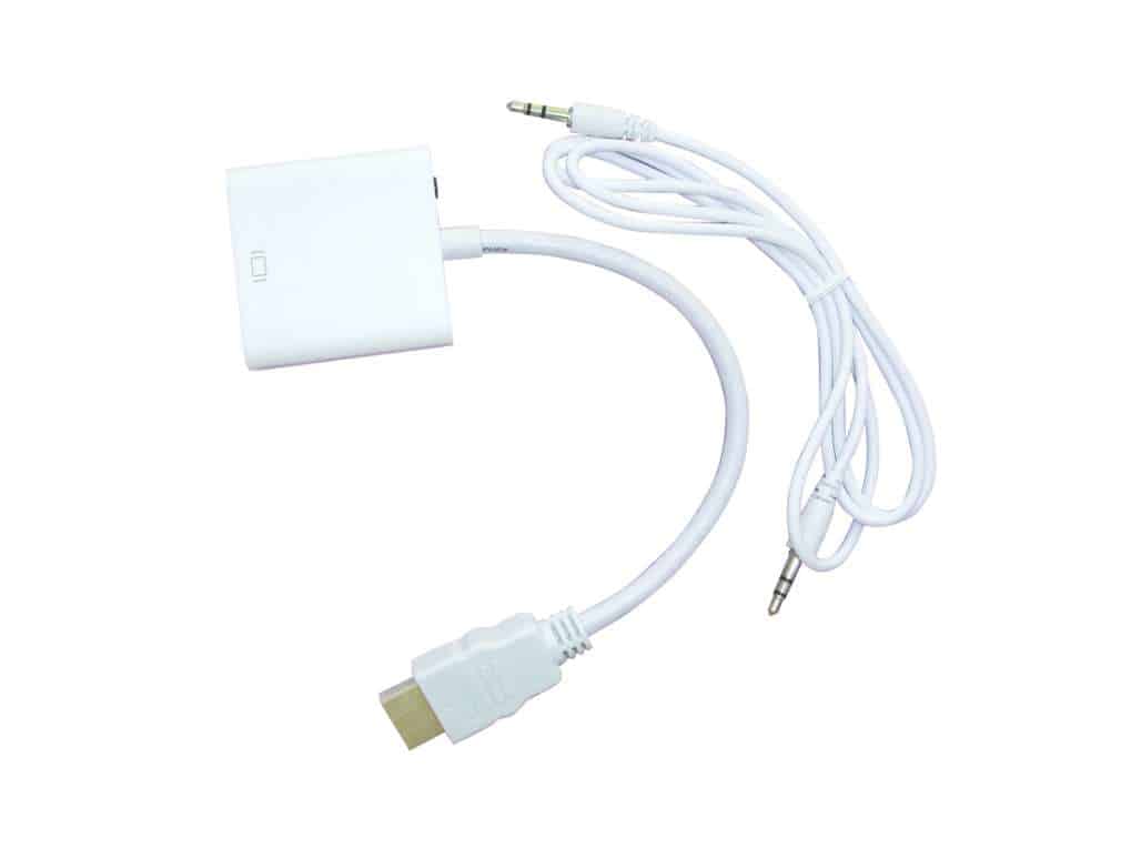 Convertidor                                                                                                                                                                                                                                                                                                                                                                                                                                                                          Hdmi/vga Naceb Technology - Hdmi, Vga, Macho/hembra, Color Blanco