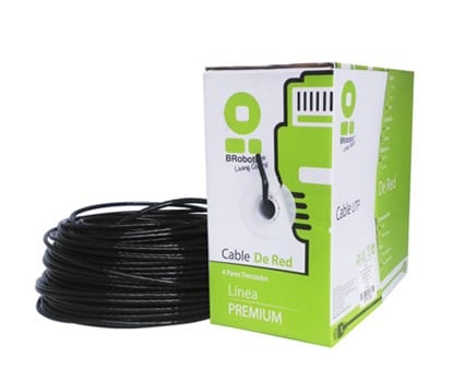 Bobina                                                                                                                                                                                                                                                                                                                                                                                                                                                                  Utp - Cat5e, 100 M, Exterior Con Gel, Negro, Cca, Brobotix 181005