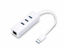 Adaptador                                                                                                                                                                                                                                                                                                                                                                                                                                                     Usb 2 En 1 Con Hub De 3 Puertos Usb 3.0 Y Adaptador Ethernet Gigabit (ue330) -