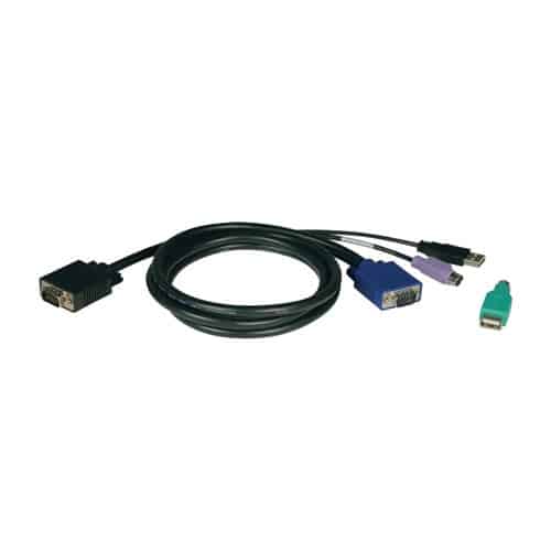 Cable                                                                                                                                                                                                                                                                                                                                                                                                                                    Para Switch Tripp-lite - Negro, Vga, Vga, Ps/2, Usb, Macho/macho