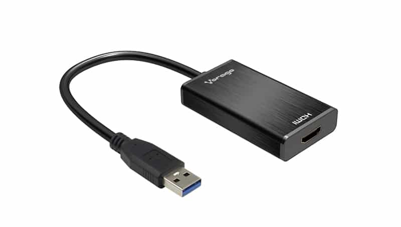 Adaptador                                                                                                                                                                                                                                                                                                                  Usb A Hdmi Vorago Usb 3.0 Full Hd - Usb 3.0, Hdmi, Negro