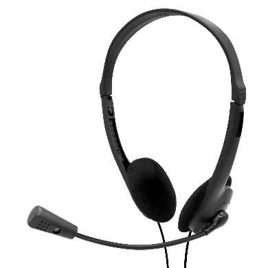 Audifonos                                                                                                                                                                                                                                             Brobotix 651497 - Negro, Alámbrico, 1.8 M