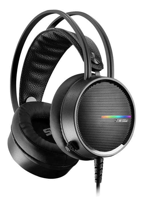 Diadema                                                                                                                                                                                                                                                                                                        Gamer Vorago Start The Game Hs-502 2x3.5mm + 1usb - Rgb, 50mm, Negro, Incluye Adaptador 3.5mm