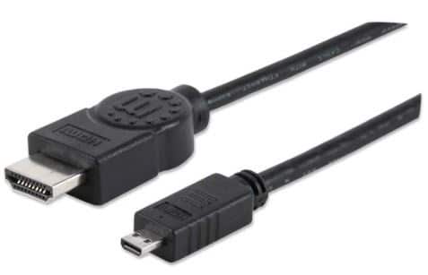 Cable                                                                                                                                                                                                                                                                                         Hdmi  Manhattan - 2 M, Hdmi, Micro-hdmi, Macho/macho, Negro