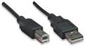 Cable                                                                                                                                                                                                                                                                                                Usb Manhattan - 4, 5 M, Usb A, Usb B, Macho/macho, Negro