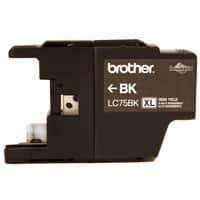 Cartucho                                                                                                                                                                                                                                      Brother Lc75bk - Negro, Inyección De Tinta