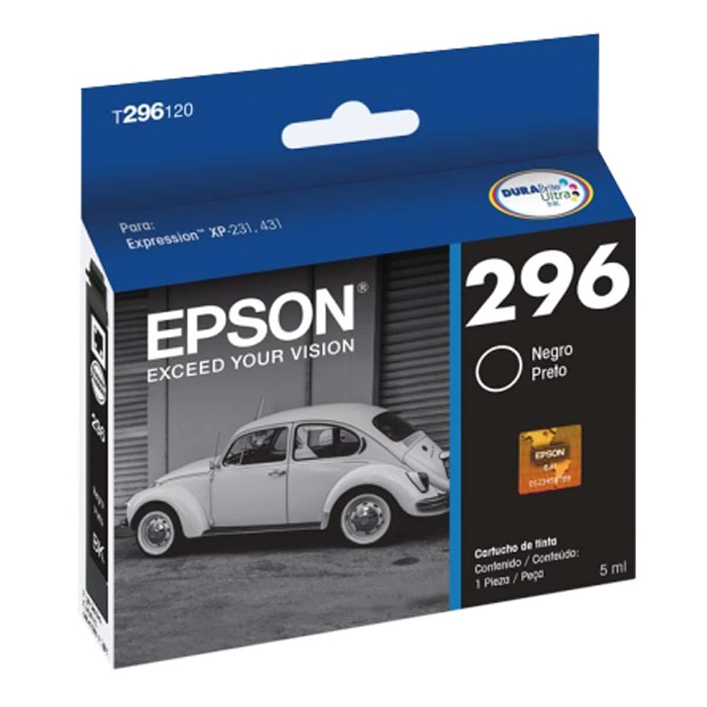 Cartucho                                                                                                                                                                                                                                                           Epson Negro Std - Negro, Epson, Inyección De Tinta, Caja