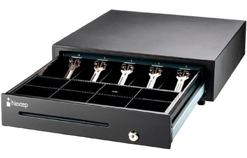Cajón                                                                                                                                                                                                                                                     De Dinero Nextep Ne-515 - Negro, Acero, 8, 5