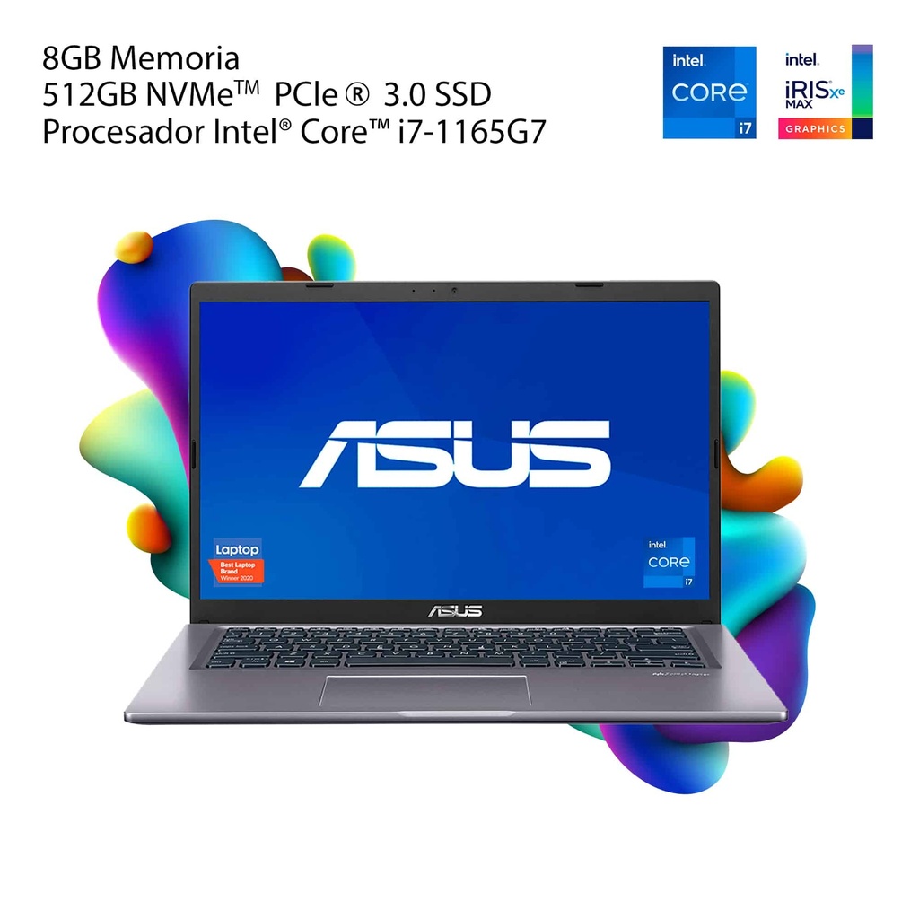 Computadora                                                                                                                                                                                                      Portátil Asus Vivobook F415 - 90nb0tt2-m14750, F415ea-i78g512-h1, W11 Home, Slate Grey, 14