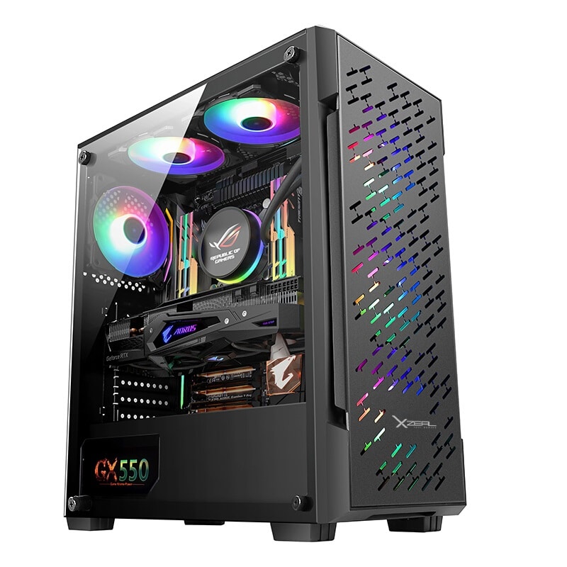 Gabinete                                                                                                                                                                                     Gamer Xzeal Xz135. Xzcgb07b -