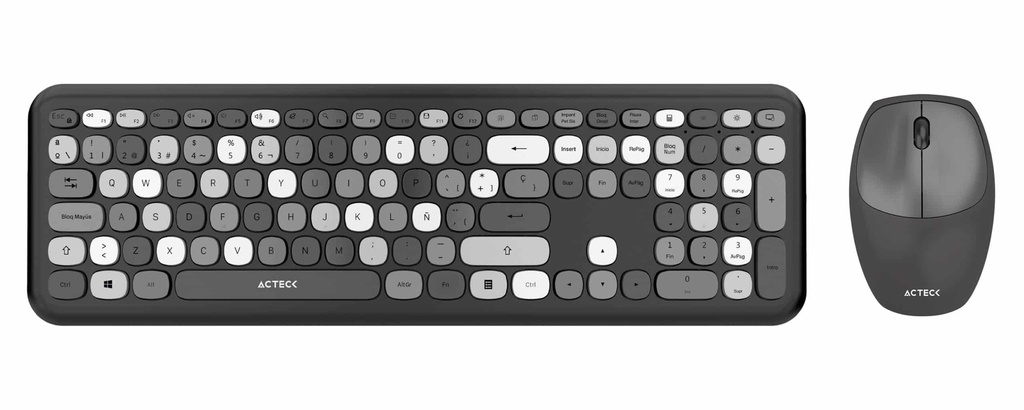 Kit                                                                                                                                                                                                     Teclado Y Mouse Inalámbricos 2.4hz Creator Chic Mk475 Advanced Series -