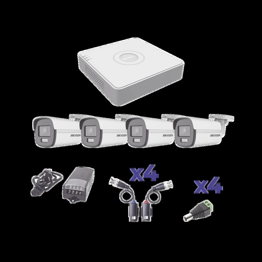 Kit                                                                                                                                                                                                       Colorvu Turbohd 1080p Lite / Dvr 4 Canales / 4 Cámaras Bala (exterior 2.8 Mm) -