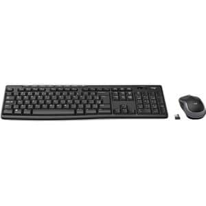 Kit                                                                                                                                                                                                          De Teclado Y Mouse Logitech Mk270 - Estándar, Negro, 10 M