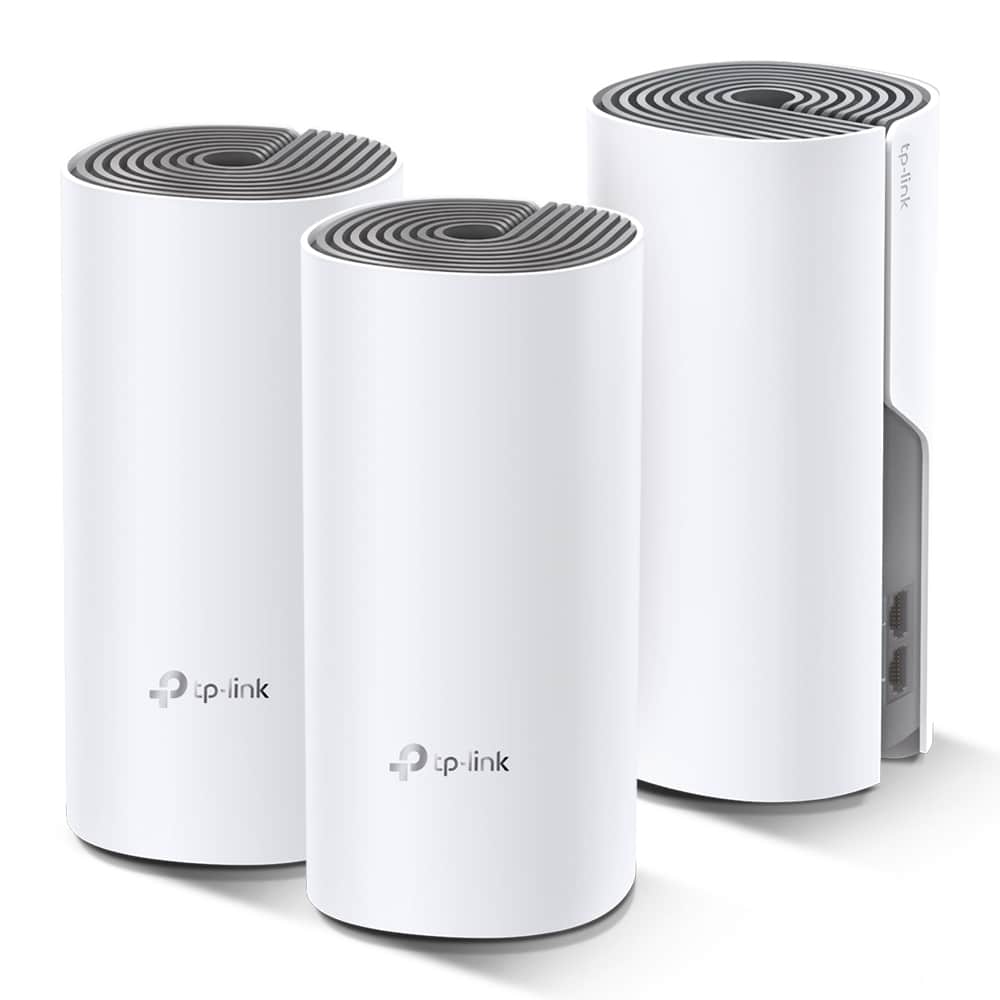 Kit                                                                                                                                                                            Sistema Mesh Tp-link Deco E4(3-pack) - 2, 4 Ghz, 2, 2 Antenas Internas, 867 Mbps, Blanco