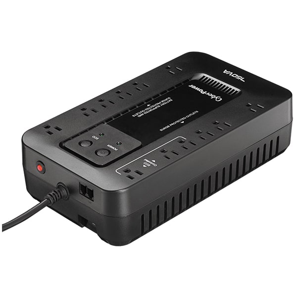 No-break                                                                                       Cyberpower Ec750g - 750 Va, 450 W, 8 H, Negro, Hogar Y Oficina