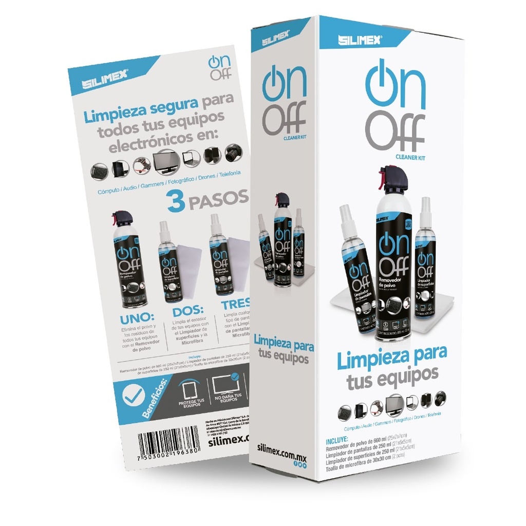 Kit                                                                                                                                           Limpiador Silimex - Componentes Electrónicos
