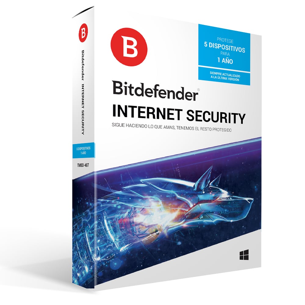 Antivirus                                                                                                                                           Bitdefender Tmbd-407 - 5 Licencias, 1 Año(s)