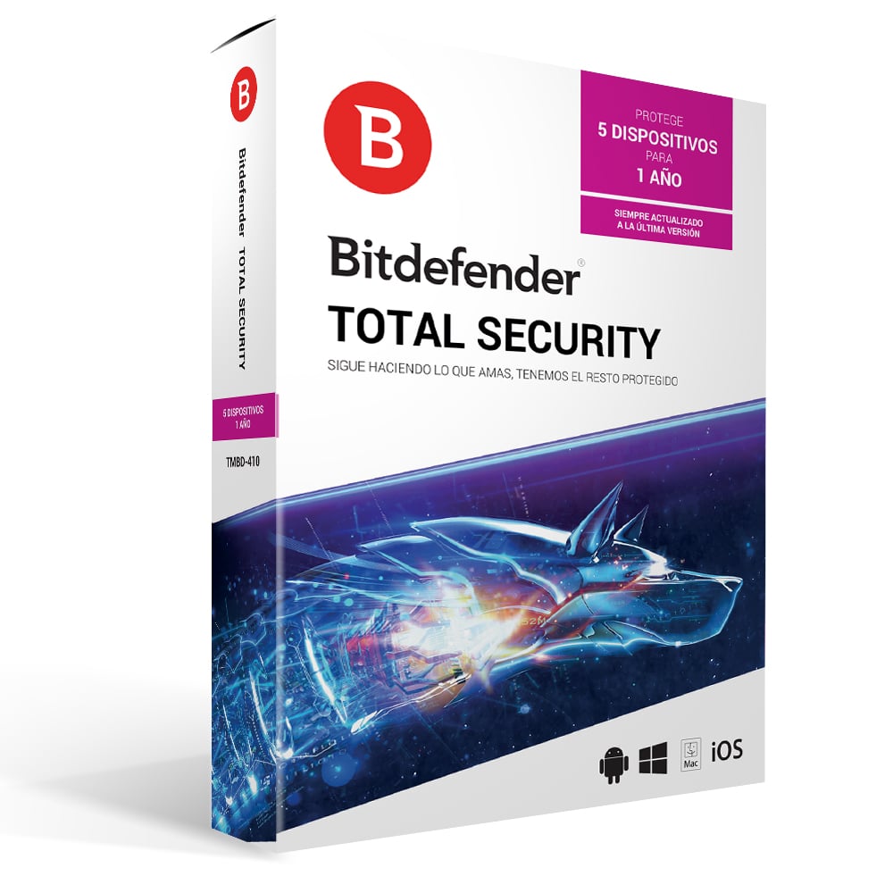 Antivirus                                                                                                                                           Bitdefender Tmbd-410 - 5 Licencias, 1 Año(s)