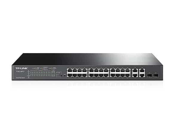 Switch                                                                                                                                                                                        Poe Inteligente Tp-link Tl-sl2428p - Negro, 24