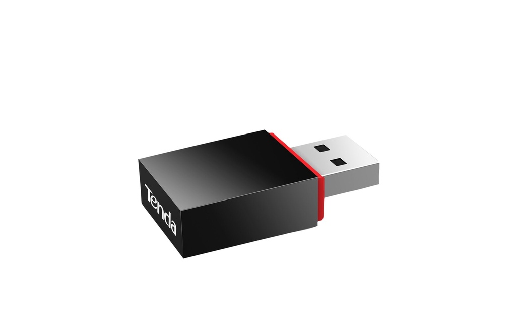 Adaptador                                                                                                                                            Usb Inalámbrico Tenda U3 - Usb 2.0, 300 Mbit/s, Inalámbrico, Negro