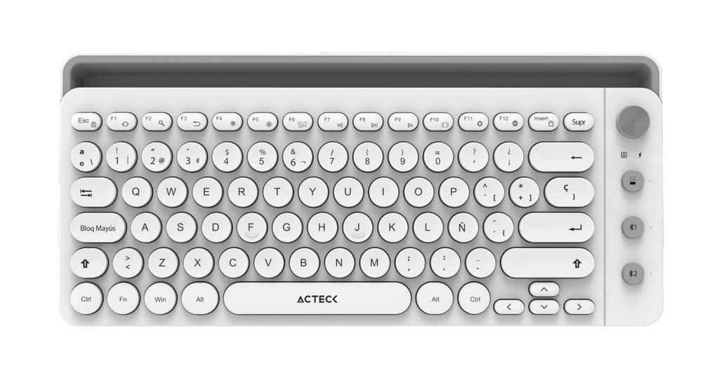 Teclado                                                                                                                                         Inalámbrico Conexión Dual 2.4hz/bluetooth  Uny Comp Ti685 Elite Series -