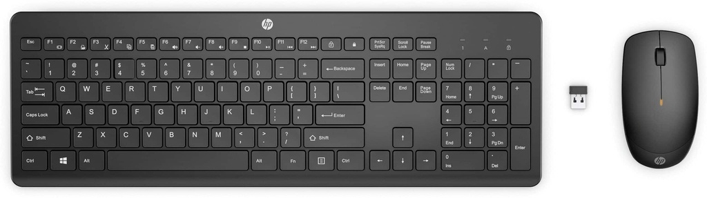 Teclado                                                                                                                                                              Y Mouse Inalámbrico Hp Hp 235 1y4d0aa#abm  Negro 1600 Dpi - Puerto Usb-a, Garantía 1 Año