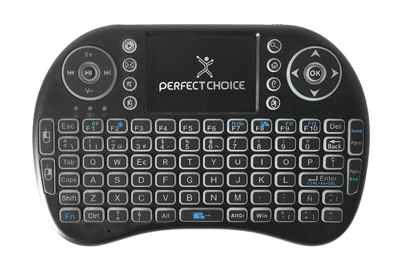 Mini                                                                                                                                                   Teclado Perfect Choice Pc-201007 - Qwerty, Negro, Universal, Inalámbrico