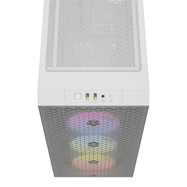 Gabinete                                                                                                                                                                                                                                                                                                                  Corsair 3000d Airflow Rgb Cc-9011256-ww Mt White 3xar120 Tg