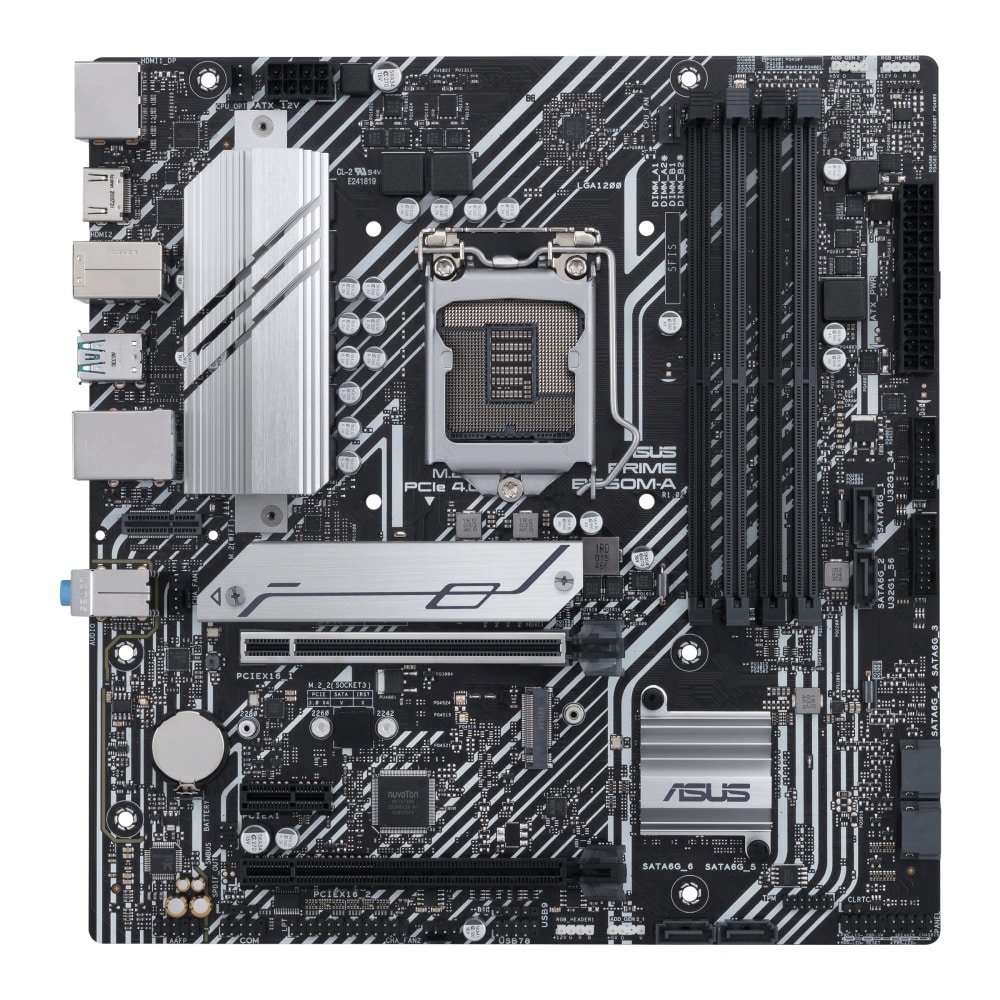 Tarjeta                                  Madre ASUS Micro Atx Prime B560m-a, S-1200, Intel B560, Hdmi, 128gb DDR4 Para Intel