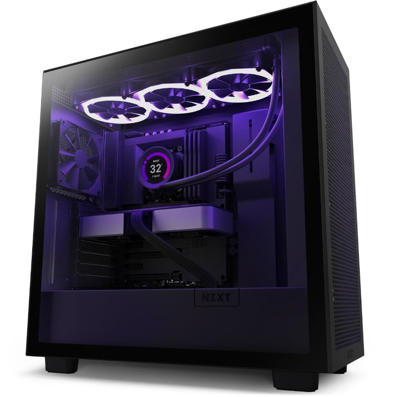 Gabinete                                                                                                                                                                                                                                                                                                                                                                                                                                                                                                                                                    Nzxt H7 Flow Mt Mini-itx/eatx Tg 2ven S/ft Bk Cm-h71fb-01 (ed)