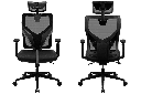 SILLA THUNDER X3 YAMA 1 NEGRO MAX 125KG RECLINABLE 135° CABECERA AJUSTABLE 1D