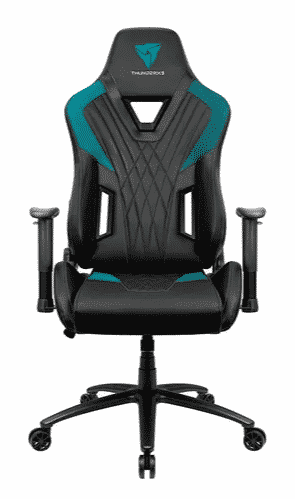 SILLA PARA GAMING THUNDER X3 DC3 AIR TECH BLAVK/CYAN MAX 150KG RECLINABLE 180