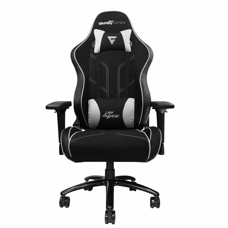 Silla                                                                                                                                                                                                                                                                                                                                                                                                                                                                                                                                                                                                                                                                                                                                                                                                                                                                                                                                                                                                                                                                                                                                                                                                                                                                                          Game Factor Tela Reclinable 4d, Metal Negra/blanca Cgc600-wh