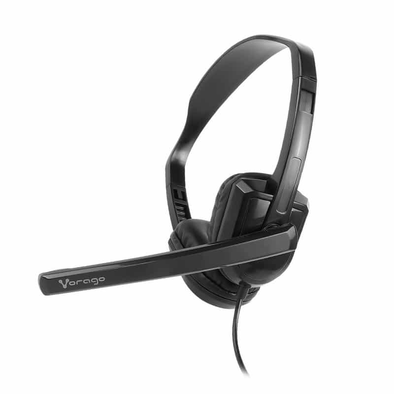 DIADEMA VORAGO HS-400 MICROFONO GIRATORIO USB NEGRO
