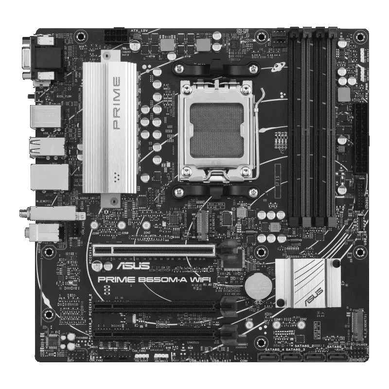 Tarjeta         Madre ASUS Micro Atx Prime B650m-a Wifi Ll, S-am5, B650, Hdmi, 128gb Ddr5 Para AMD