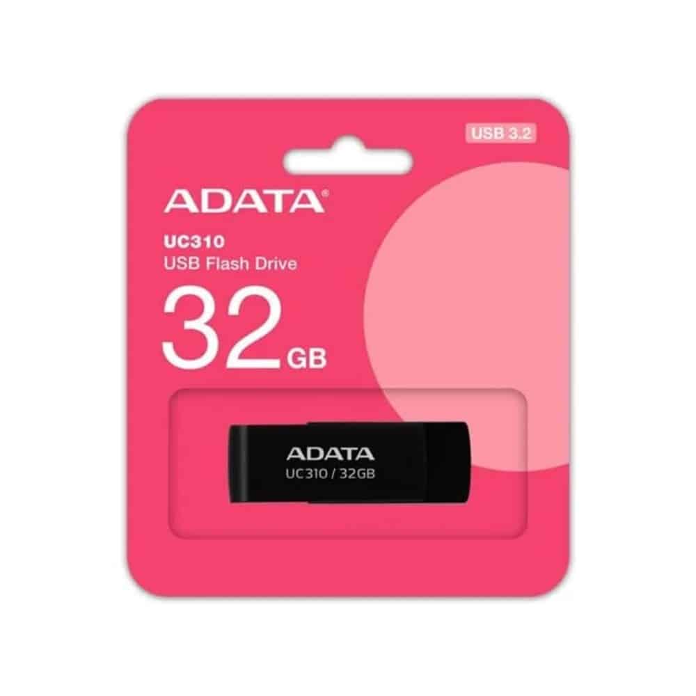 Memoria                                                                  Flash Adata Uc310 32gb Usb 3.2 Negro (uc310-32g-rbk)