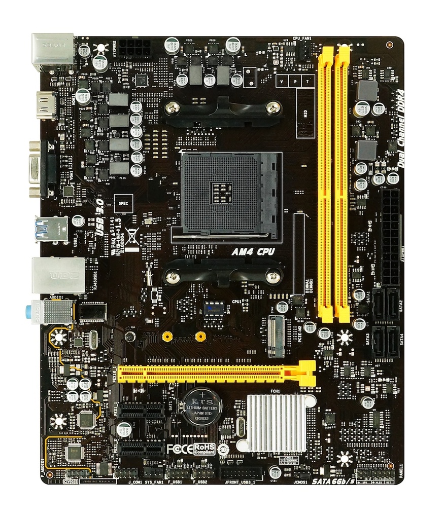 Tarjeta Madre Biostar B450mh Ddr4 Hdmi Pcie M.2 Sata Amd Ryzen Am4